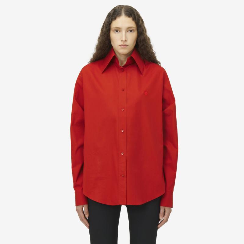 ALEXANDER MCQUEEN - Embroidered Skull Shirt - Item 818362QAAAD6137